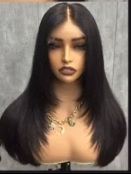 Peruca poderosa– Lace Frontal HD Glueless (Sem Cola) 100% Cabelo Humano