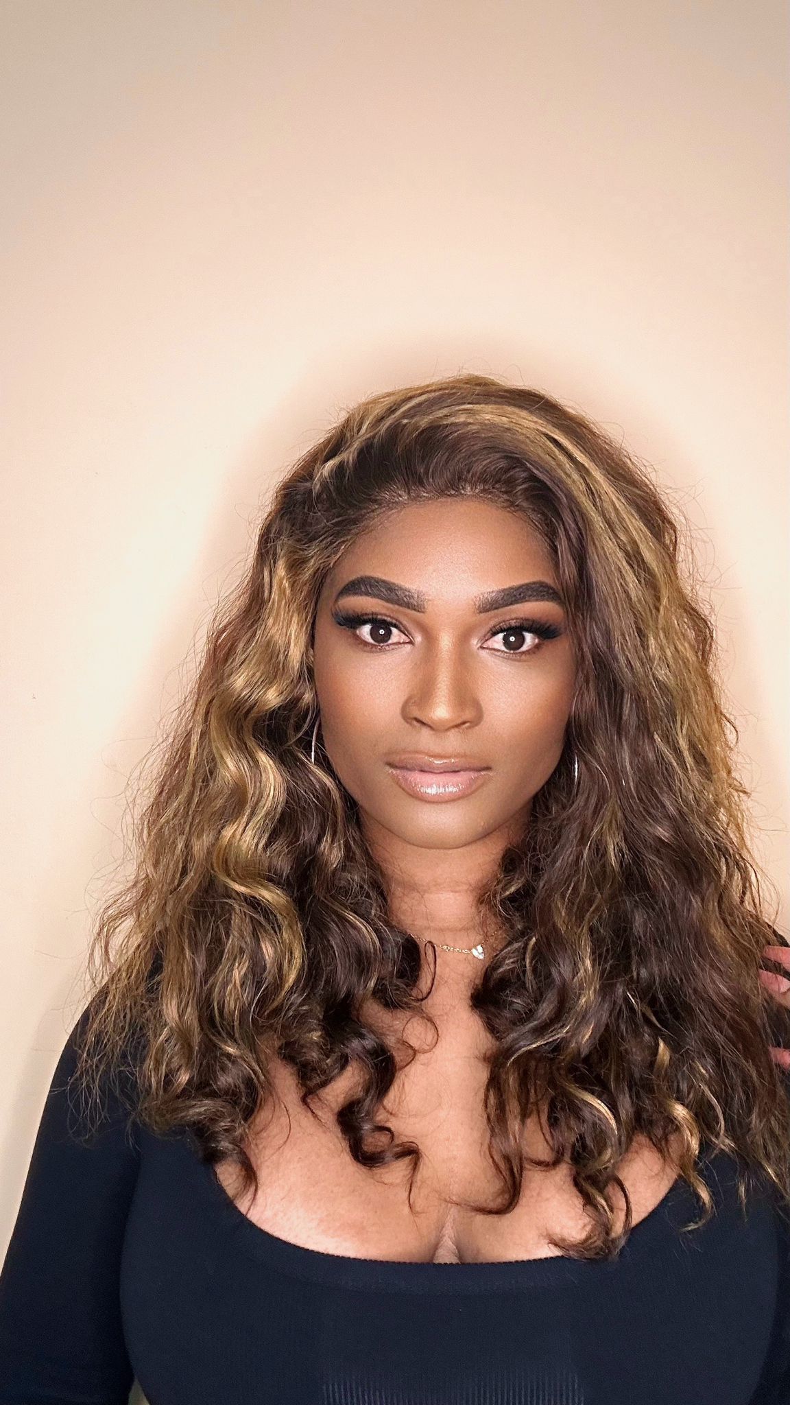 Peruca Eva– Lace Frontal Glueless (Sem Cola) 100% Cabelo Humano