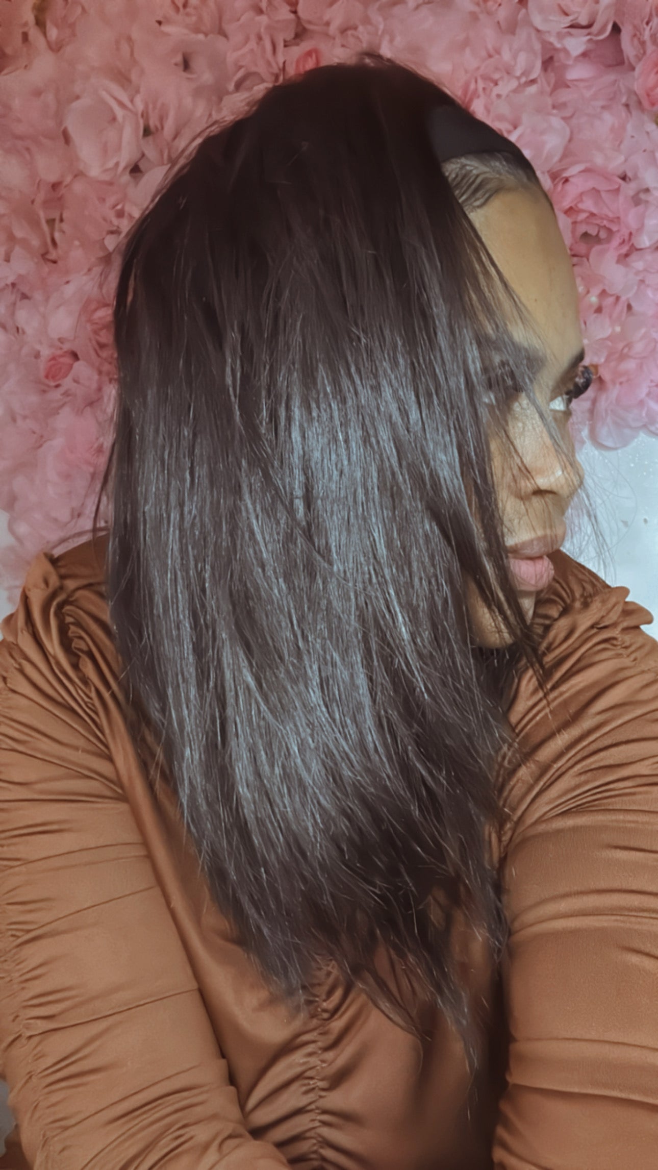 Peruca com banda lisa