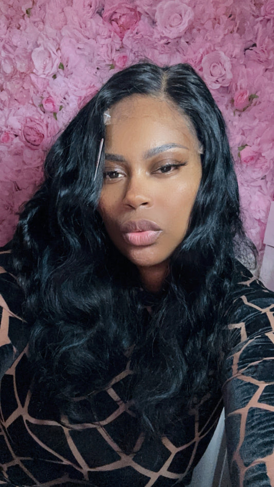 Peruca Leila– Lace Frontal Glueless (Sem Cola) 100% Cabelo Humano