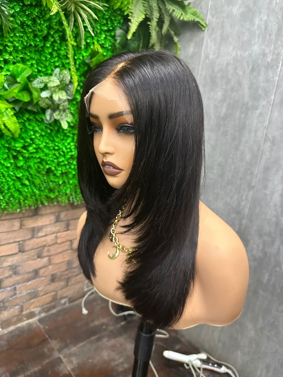 Peruca poderosa– Lace Frontal HD Glueless (Sem Cola) 100% Cabelo Humano