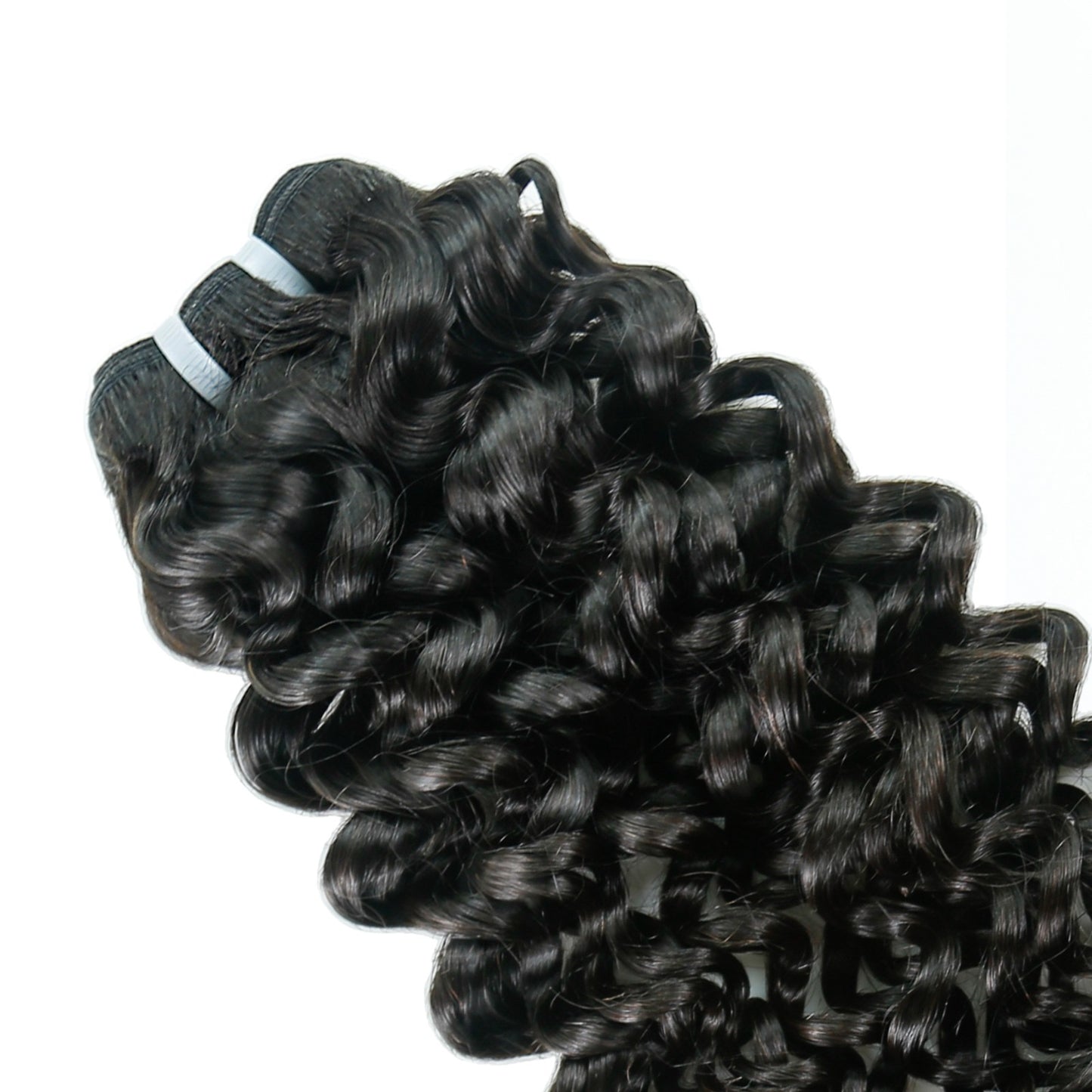 Tissage Jerry Curly – 100 % cheveux humains vierges (100 g)