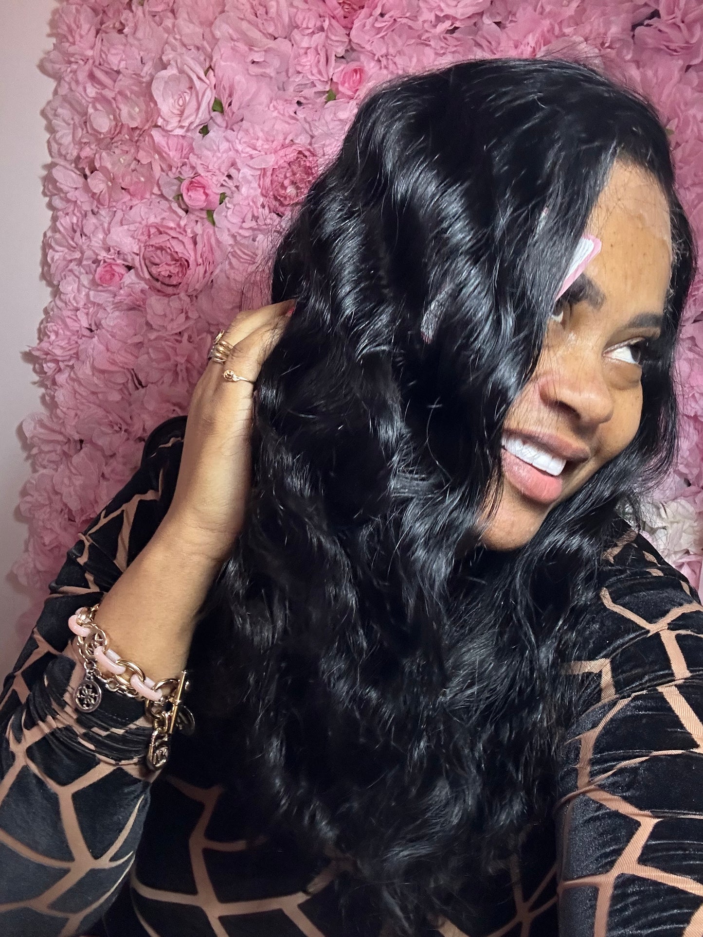 Peruca Leila– Lace Frontal Glueless (Sem Cola) 100% Cabelo Humano