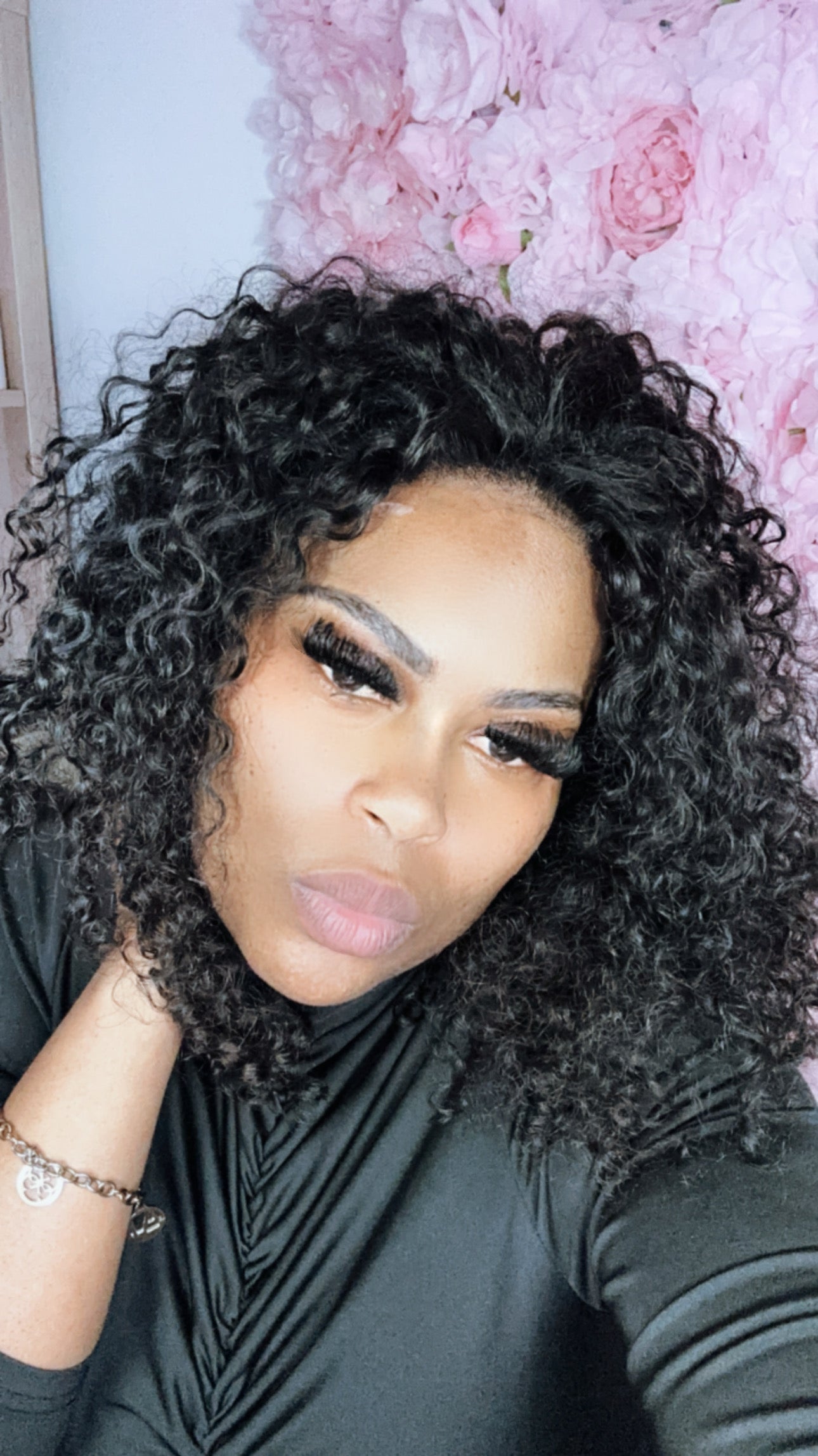 Peruca Luísa – Lace front glueless 100% cabelo humano