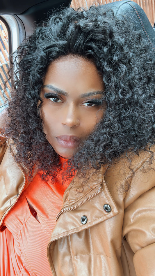 Peruca Luísa – Lace front glueless 100% cabelo humano