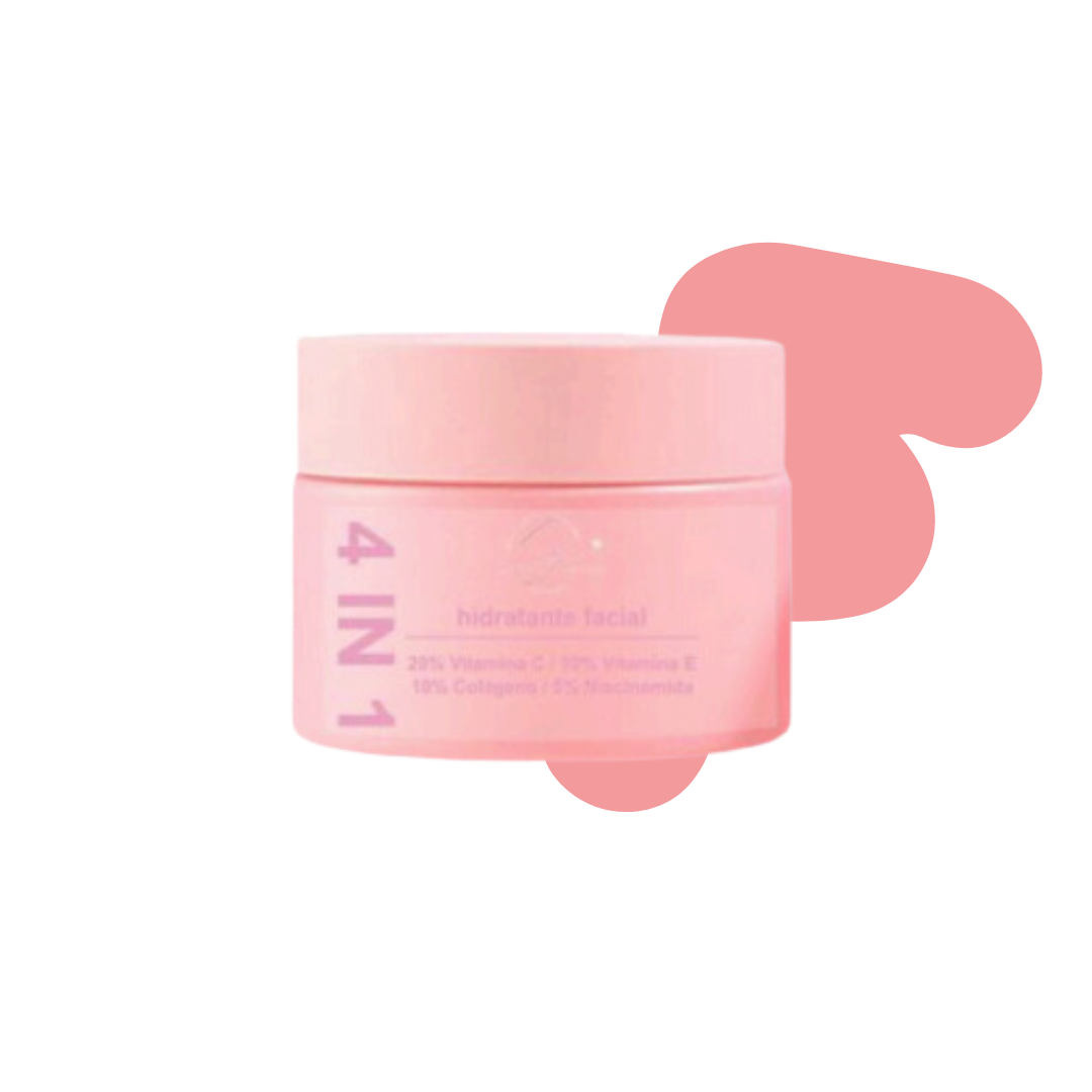 Creme hidratante facial  4 em 1
