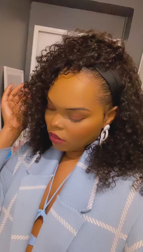 Elie Barbosa Curly Headband Wig